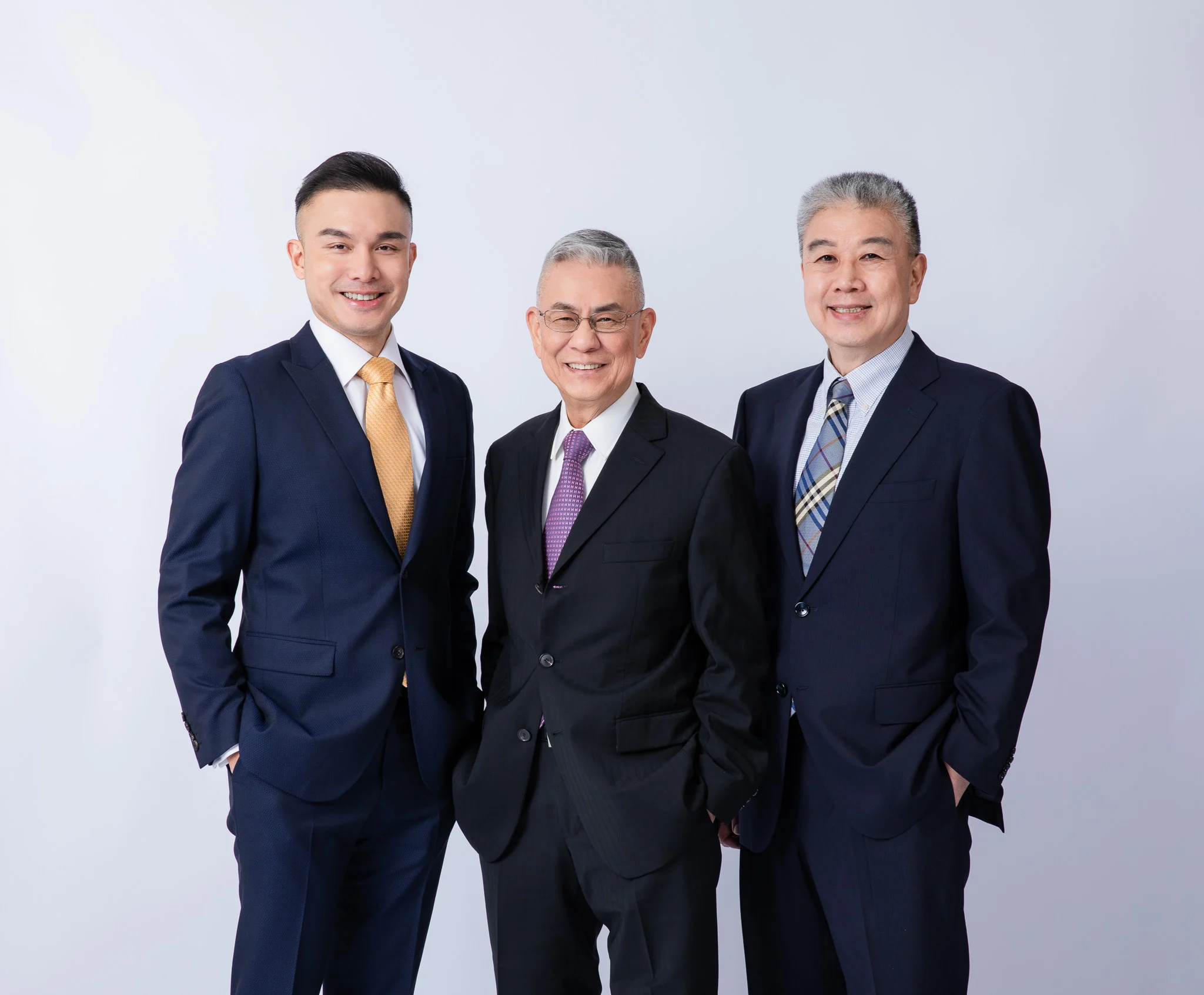 和椿科技三位主管合照