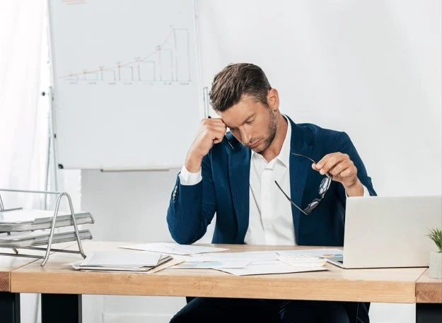 Full Shot Man Sitting Table