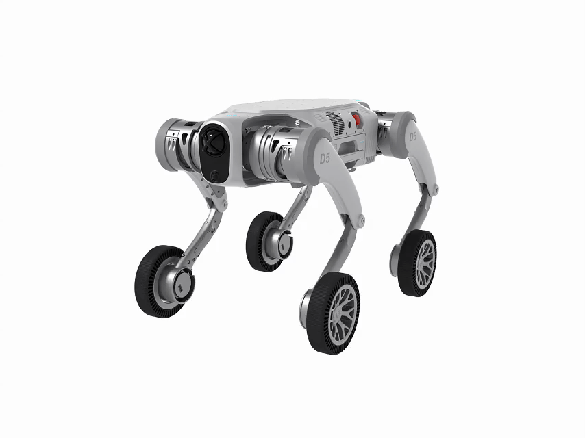 D5 四足機器人輪子自由切換